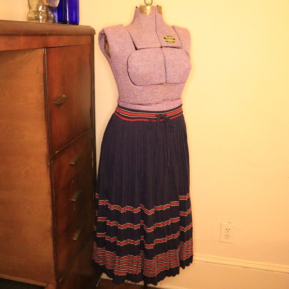 Vintage Midi Tretorn Pleated Skirt